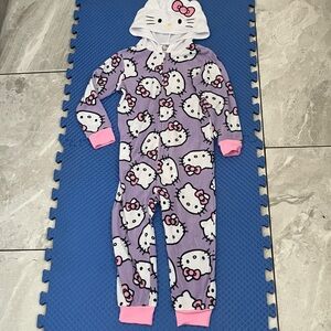 Hello Kitty Hooded One Piece Pajama Sleeper | XS 4-5